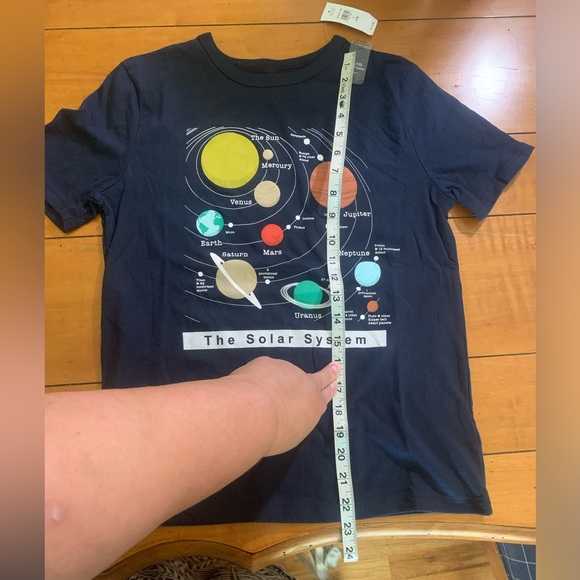 Gap boys t-shirt size L (10) short sleeve solar system planets graphic tee - Picture 2 of 9